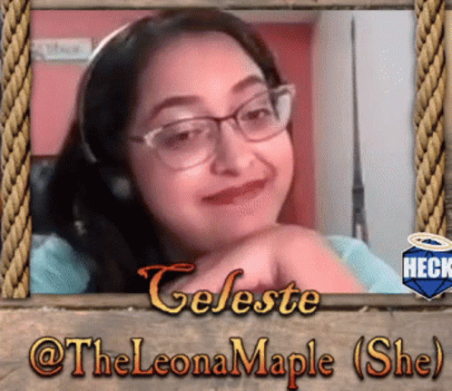 A Picture Of Celeste @Theleonamaple ( She ) With A Rope Frame GIF