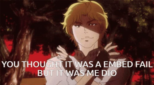 A Picture Of Dio From Jojo 'S Bizarre Adventure GIF