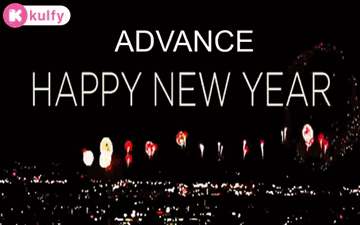 Fireworks With Happy New Year Message GIF