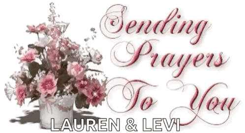 A Picture Of Flowers With The Words Sending Prayers To You GIF