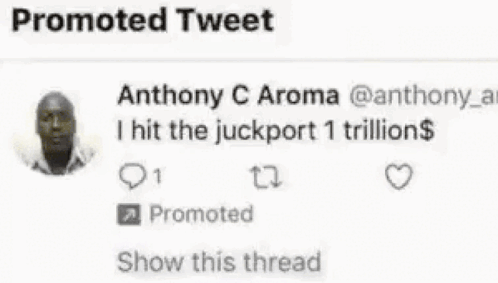 A Picture Of Gold Coins With The Words Promoted Tweet On It GIF