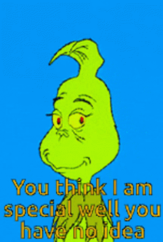 A Picture Of Grinch With The Words You Think I Am Special Well You Have No Idea GIF