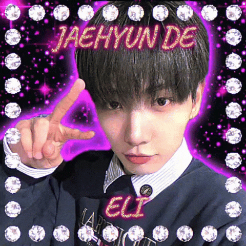 A Picture Of Jaehyun De With A Purple Background GIF