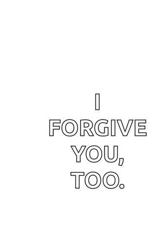A Picture Of Jesus With The Words " I Forgive You Too " On The Bottom GIF