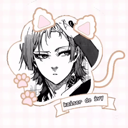 A Picture Of Kaiser De Ivy With A Cat Ear GIF