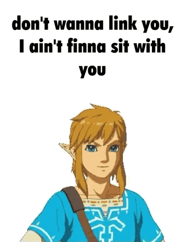 A Picture Of Link From The Video Game Breath Of The Wild Giving A Fist Bump GIF