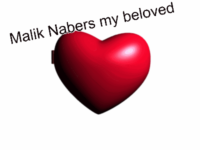 A Picture Of Malik Nabers In A Heart Shaped Mirror GIF