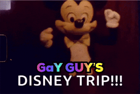 Mickey Mouse With Gay Guy Disney Trip GIF