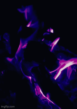 A Picture Of Purple Flames On A Black Background With Imgflip.com At The Bottom GIF