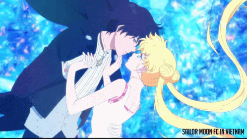 A Picture Of Sailor Moon Fc In Vietnam With A Couple Dancing GIF