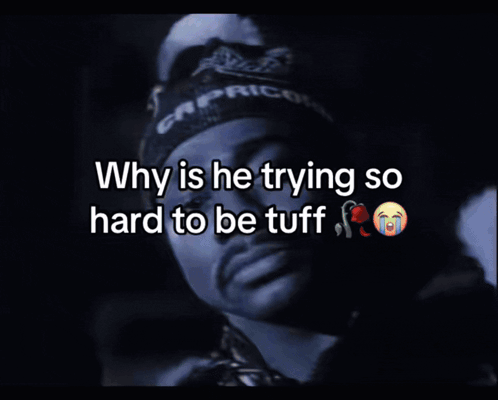 A Picture Of Squidward And Crab With The Caption Who 'S Gonna Tell Em Its Not Tuff GIF