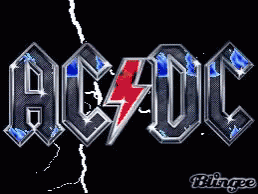 A Picture Of The Ac Dc Logo With Lightning Bolts GIF