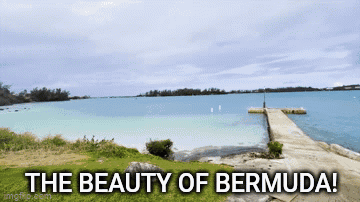 A Picture Of The Beauty Of Bermuda With A Dock GIF