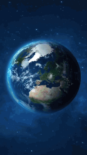 A Picture Of The Earth With The Words Go Team Earth Below It GIF
