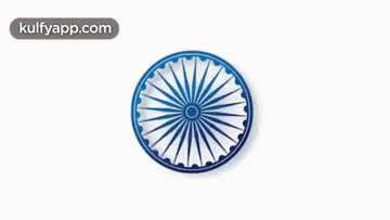 A Picture Of The Indian Flag With Smoke Around It GIF