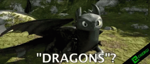 A Picture Of Toothless From How To Train Your Dragon With The Question " Dragons " GIF