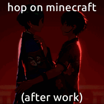 Anime Characters Hop On Minecraft GIF