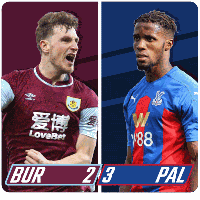 A Picture Of Two Soccer Players With A Score Of 2 To 3 GIF