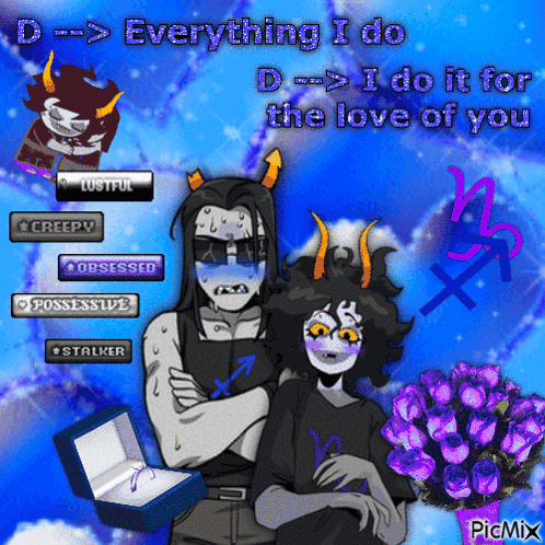 A Picture Of Two Trolls With The Words Everything I Do D I Do It For The Love Of You On The Bottom GIF