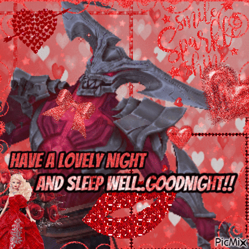 A Picture That Says Have A Lovely Night And Sleep Well Goodnight On It GIF