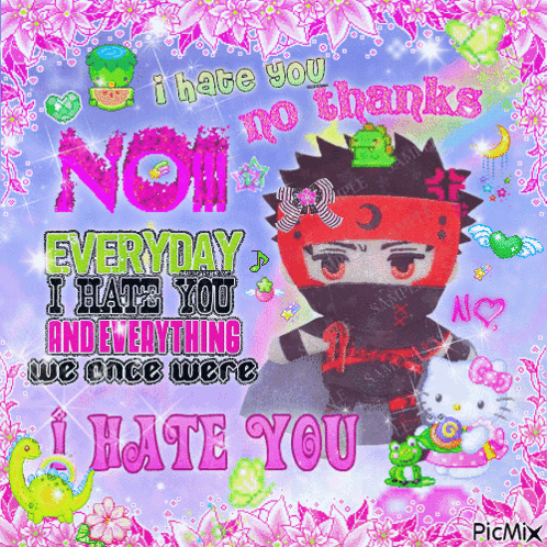 A Picture That Says I Hate You And Everything We Once Were GIF