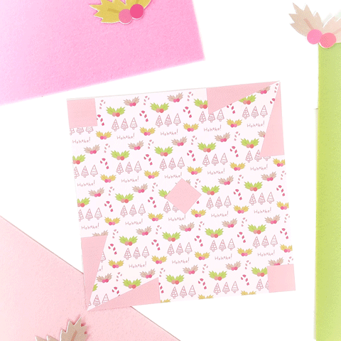 A Piece Of Paper With A Pattern Of Ice Cream Cones And Pineapples On It GIF