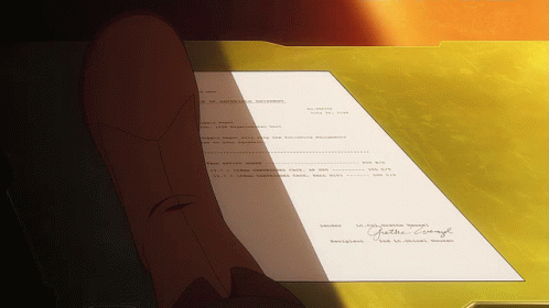 A Piece Of Paper With A Signature On It That Says ' Julie George ' GIF