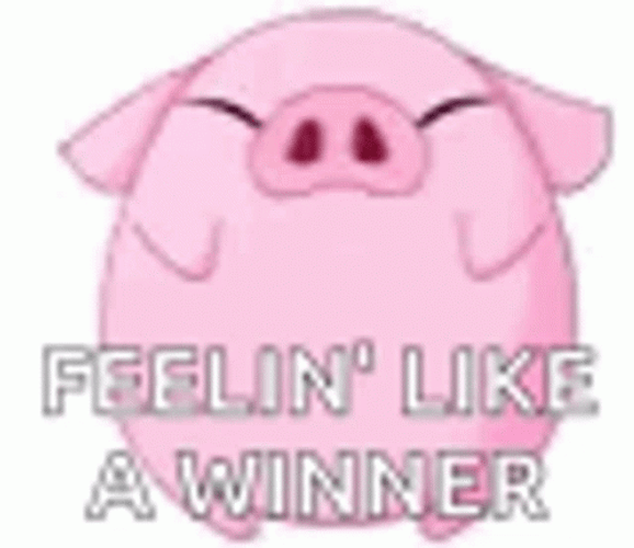 A Pig Dance Winner Winner Chicken Dinner GIF