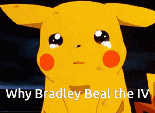 A Pikachu Is Crying With The Words Why Bradley Beal The Iv Below It GIF