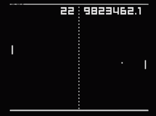 A Ping Pong Game Is Being Played With A Score Of 9823346.2 GIF