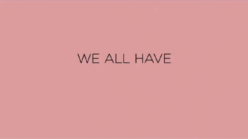 A Pink Background That Says We All Have Secrets GIF