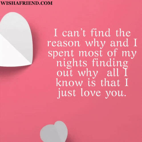 A Pink Background With A Quote That Says I Can 'T Find The Reason Why GIF