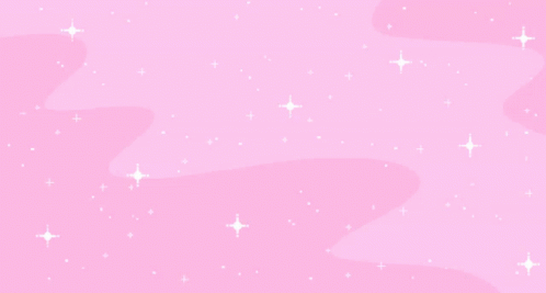 A Pink Background With A Shooting Star And Stars GIF