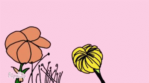 A Pink Background With Flowers And The Words You Are Beautiful GIF
