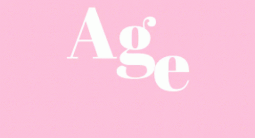 Pink Background With Age Text GIF