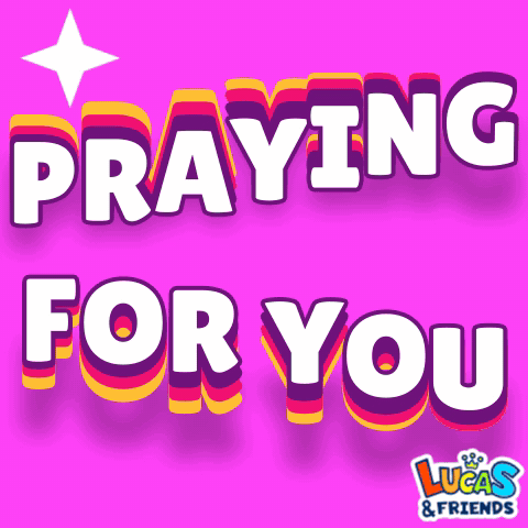 A Pink Background With The Words Praying For You On It GIF