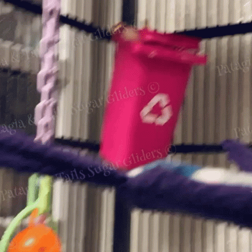 A Pink Container With The Number Three On It GIF