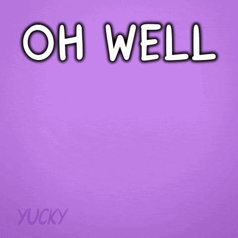 A Pink Duck Wearing A Hat And Gloves With The Words Oh Well Above It GIF