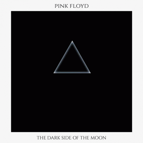 A Pink Floyd Album Cover With A Triangle And Rainbow GIF