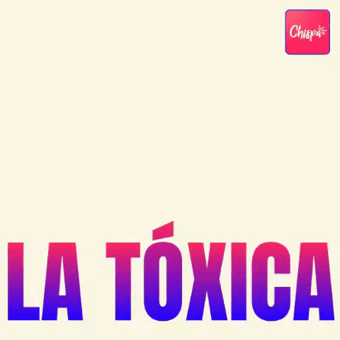 A Pink Heart With A Lightning Bolt On It And The Words La Toxica Below It GIF