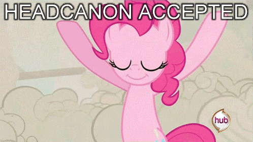 Pink Pony With Headcanon Accepted Text GIF