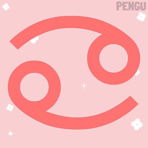 A Pink Sign With A Penguin Inside Of It And The Word Pengu Below It GIF