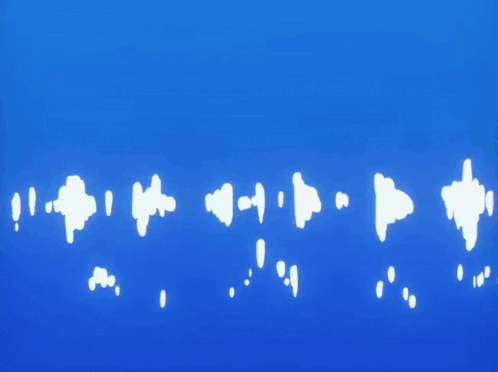 A Pirate Ship Is Floating In The Ocean GIF