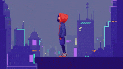 A Pixel Art Advertisement For Charles Duvian Turns 7 GIF