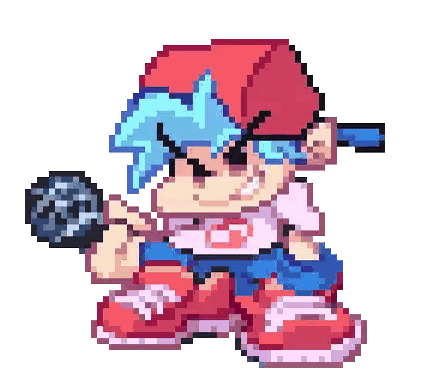 a pixel art drawing of a boy holding a microphone and singing into it .