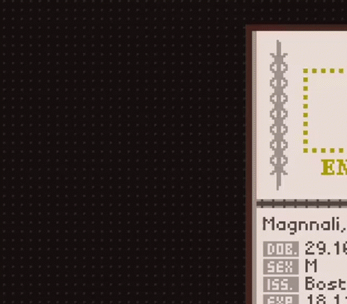 A Pixel Art Drawing Of A Denied Visa GIF