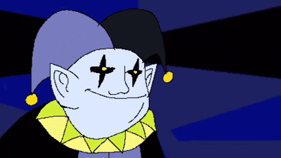 A Pixel Art Drawing Of A Jester With A Smiley Face GIF