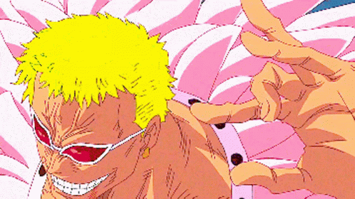 A Pixel Art Drawing Of A Man With Yellow Hair And Sunglasses GIF
