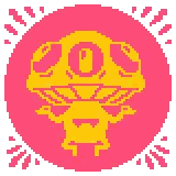 a pixel art drawing of a monster with the number 20s in the middle