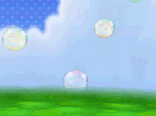 A Pixel Art Drawing Of A Pokemon With Bubbles In The Background GIF